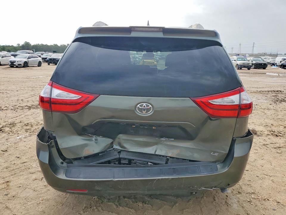 2019 Toyota Sienna VIN 5TDKZ3DC6KS981830 COPART salvage auction — REAR END, Tx - Salvage Vehicle Title, sold $4,600 on 2026-07-28 (photo 6)