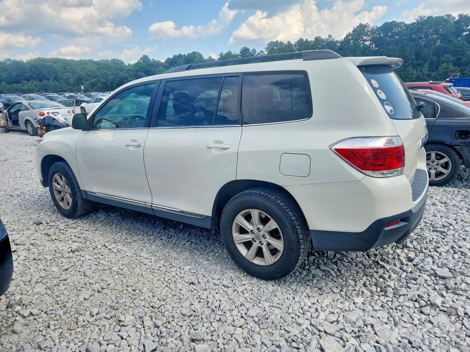 2012 Toyota Highlander VIN 5TDZA3EH9CS030071 COPART salvage auction — SIDE, GA - CERT OF TITLE-SALVAGE, sold $1,450 on 2026-07-28 (photo 2)