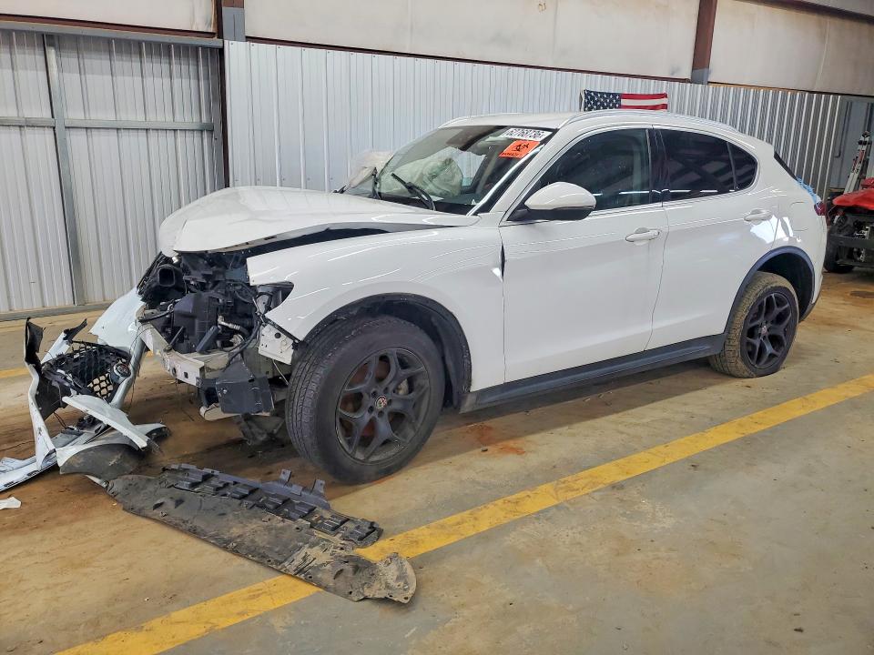 2019 Alfa romeo Stelvio VIN ZASPAKAN3K7C30134 COPART salvage auction — FRAME DAMAGE, Nc - Dlr Only-Clean/Over 25% Damage, sold $3,100 on 2026-08-06 (photo 1)
