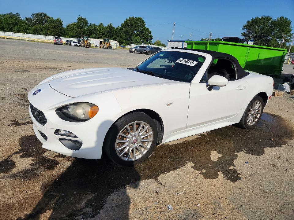 2018 Fiat 124 spider VIN JC1NFAEK9J0135755 COPART salvage auction — REAR END, La - Cert Of Title-Salvage, sold $175 on 2026-07-30 (photo 1)
