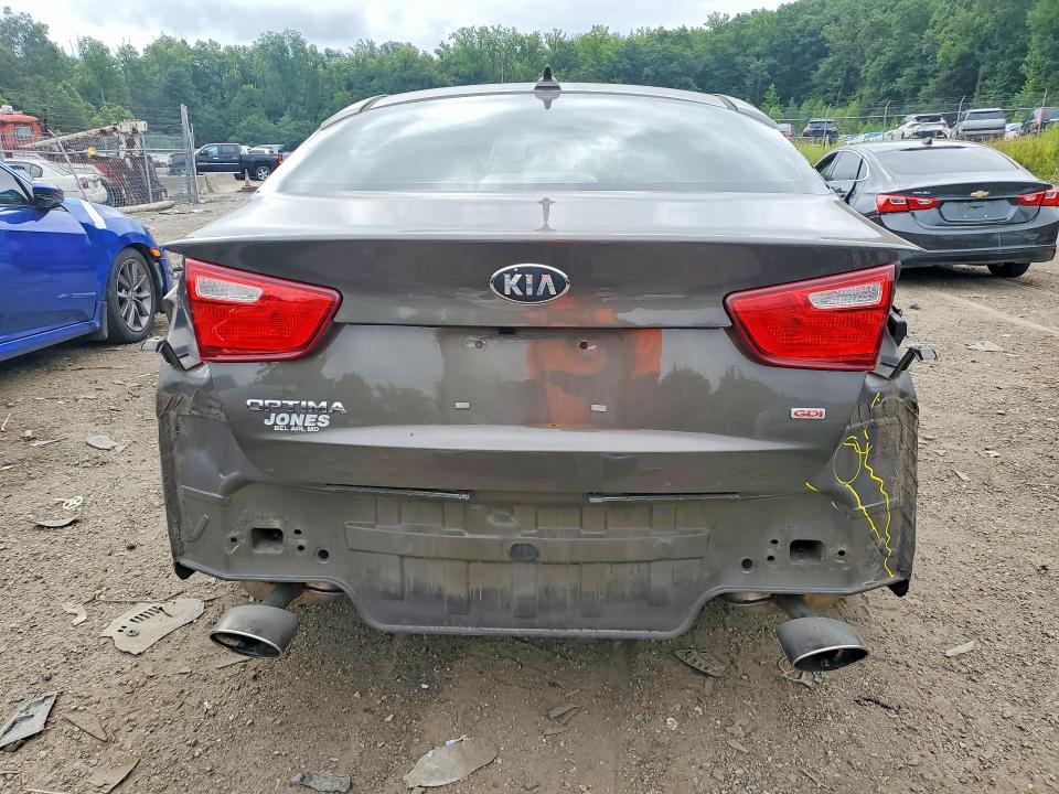 2015 Kia Optima VIN 5XXGM4A72FG385185 COPART salvage auction — REAR END, Md - Cert Of Salvage > 75% Damage, sold $550 on 2026-07-28 (photo 6)