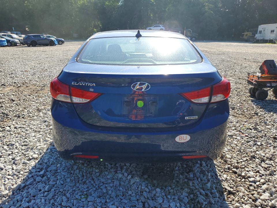 2013 Hyundai Elantra VIN KMHDH4AE5DU837039 COPART salvage auction — FRONT END, Ma - Cert Of Title-Reconstrctd Coll, sold $625 on 2026-07-22 (photo 6)