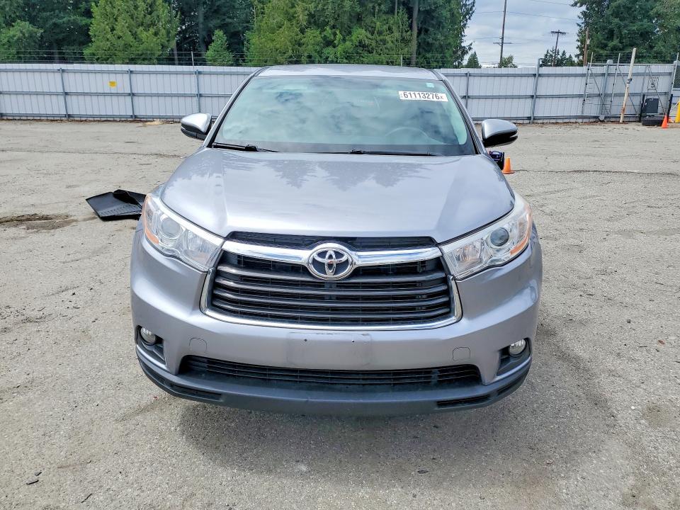 2016 Toyota Highlander VIN 5TDBKRFH3GS299334 COPART salvage auction — REAR END, Wa - Bill Of Sale, sold $60 on 2026-07-27 (photo 5)
