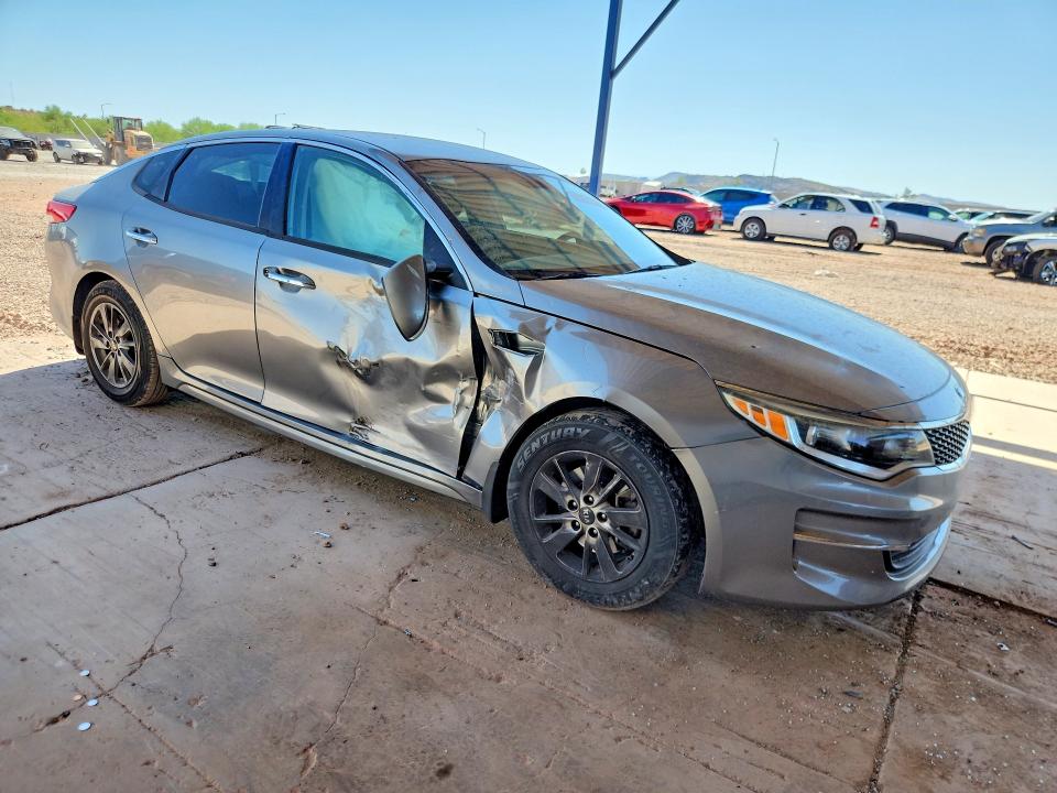 2016 Kia Optima VIN 5XXGT4L38GG107910 COPART salvage auction — SIDE, Az - Cert Of Title - Salvage, sold $250 on 2026-07-28 (photo 4)