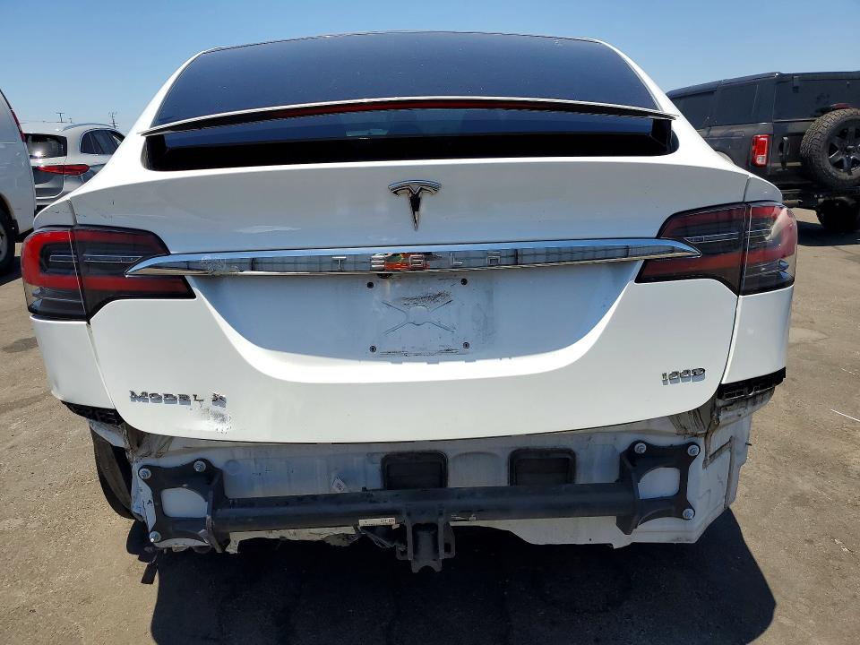 2019 Tesla Model x VIN 5YJXCAE25KF152947 COPART salvage auction — REAR END, Ca - Salvage Certificate, sold $12,900 on 2026-07-22 (photo 6)
