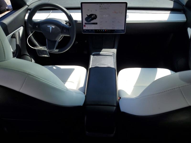 2021 Tesla Model y VIN 5YJYGDEE2MF213243 COPART salvage auction — REAR END, Ca - Salvage Certificate, sold $13,100 on 2026-07-16 (photo 8)