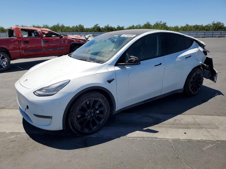 2021 Tesla Model y VIN 5YJYGDEE4MF199376 — COPART salvage auction photo