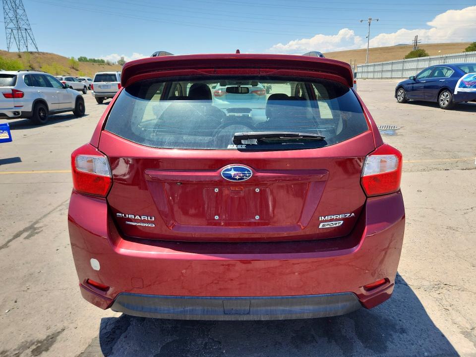 2016 Subaru Impreza VIN JF1GPAY68G8238950 COPART salvage auction — FRONT END, CO - CERT OF TITLE-REBUILT SALVAGE, sold $1,750 on 2026-08-19 (photo 6)
