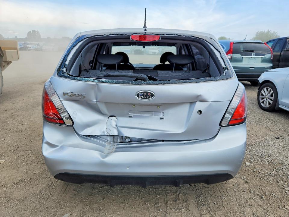 2011 Kia Rio VIN KNADH5B34B6839452 COPART salvage auction — REAR END, ON - PERMIT SALVAGE, sold $250 on 2026-07-16 (photo 6)