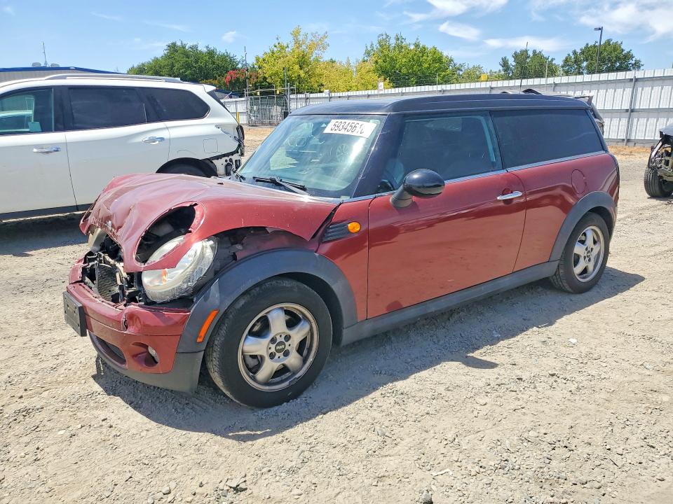 2010 Mini Cooper VIN WMWML3C51ATX38680 COPART salvage auction — FRONT END, Ca - Salvage Certificate, sold $100 on 2026-08-06 (photo 1)