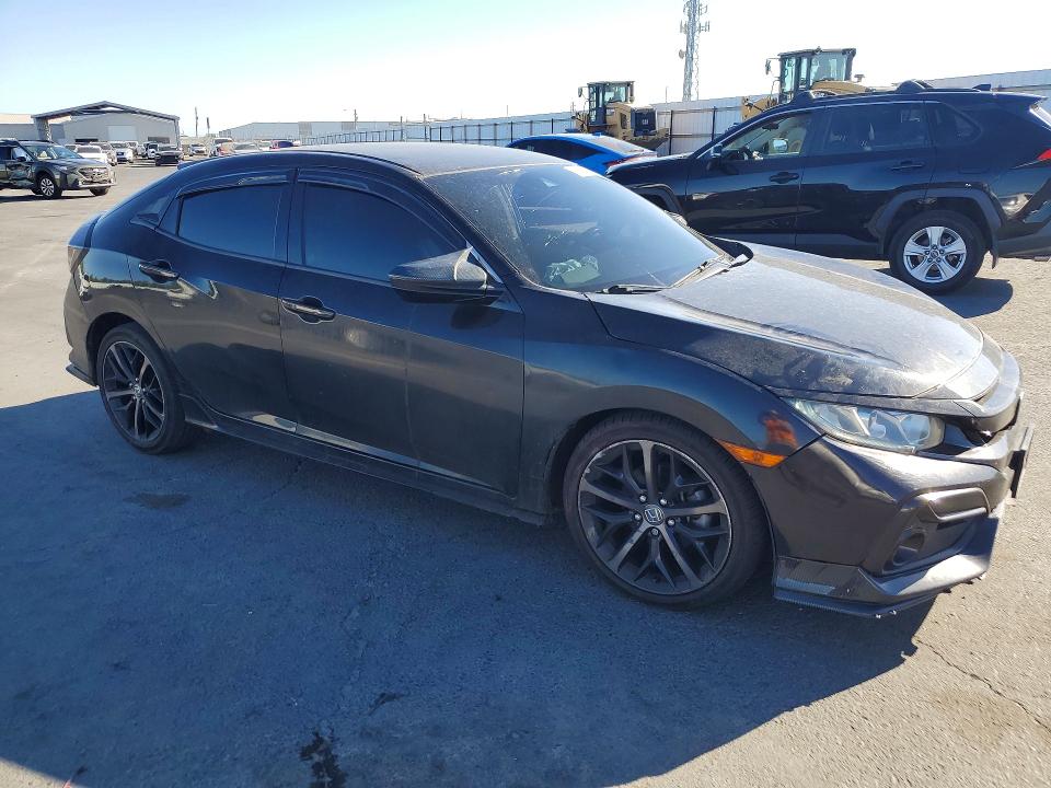 2021 Honda Civic VIN SHHFK7H42MU410809 COPART salvage auction — FRONT END, Ca - Salvage Certificate, sold $4,000 on 2026-07-20 (photo 4)