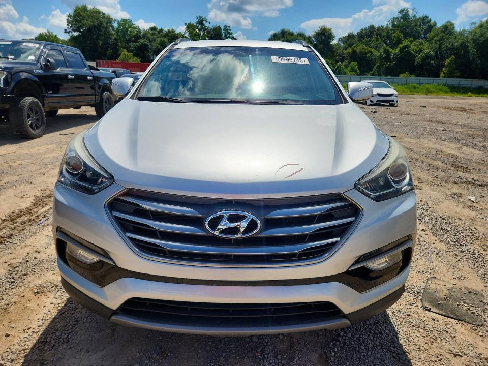 2017 Hyundai Santa fe VIN 5XYZU3LA4HG380743 COPART salvage auction — REAR END, Al - Cert Of Title-Salvage Title, sold $2,950 on 2026-07-14 (photo 5)