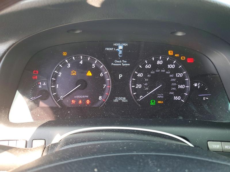 2008 Lexus Ls 460 VIN JTHGL46F185028167 COPART salvage auction — FRONT END, Al - Cert Of Title-Salvage Title, sold $900 on 2026-07-28 (photo 9)