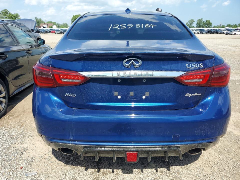 2018 Infiniti Q50 VIN JN1EV7AR0JM611897 COPART salvage auction — MECHANICAL, On - Permit Salvage (P), sold $125 on 2026-07-28 (photo 6)