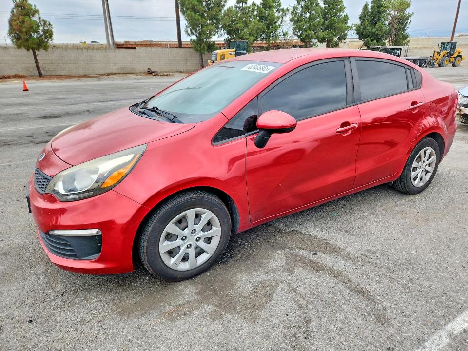 2017 Kia Rio VIN KNADM4A3XH6112249 COPART salvage auction — FRONT END, Ca - Salvage Certificate, sold $550 on 2026-07-16 (photo 1)