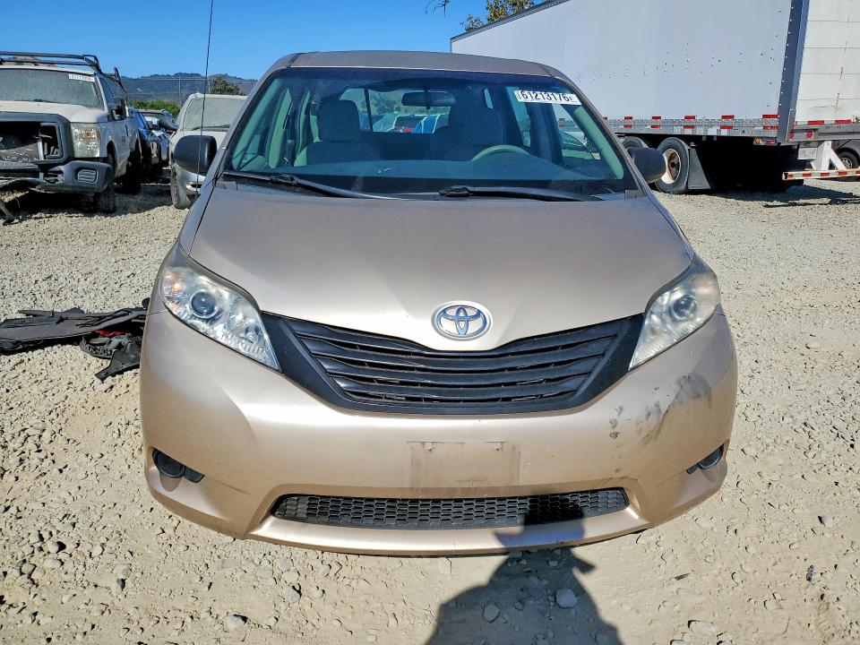 2014 Toyota Sienna VIN 5TDZK3DC5ES446608 COPART salvage auction — REAR END, CA - SALVAGE CERTIFICATE, sold $2,850 on 2026-07-28 (photo 5)