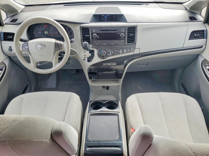 2013 Toyota Sienna VIN 5TDKK3DC2DS284159 COPART salvage auction — REAR END, CA - SALVAGE CERTIFICATE, sold $2,550 on 2026-07-28 (photo 8)
