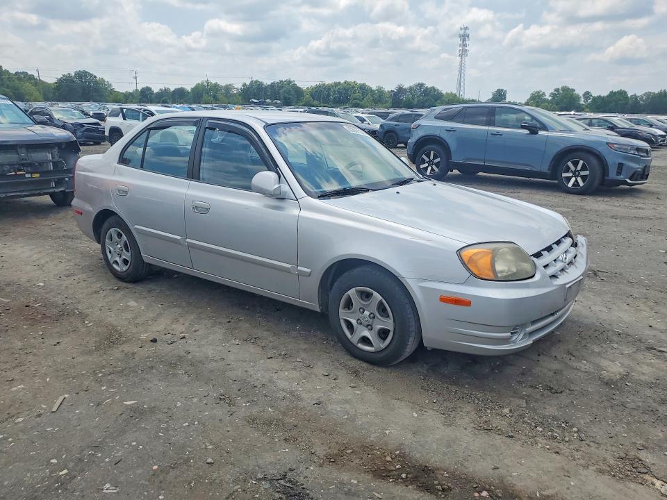 2004 Hyundai Accent VIN KMHCG45C24U552287 COPART salvage auction — FRONT END, Va - Cert Of Title - Salvage, sold $200 on 2026-07-15 (photo 4)