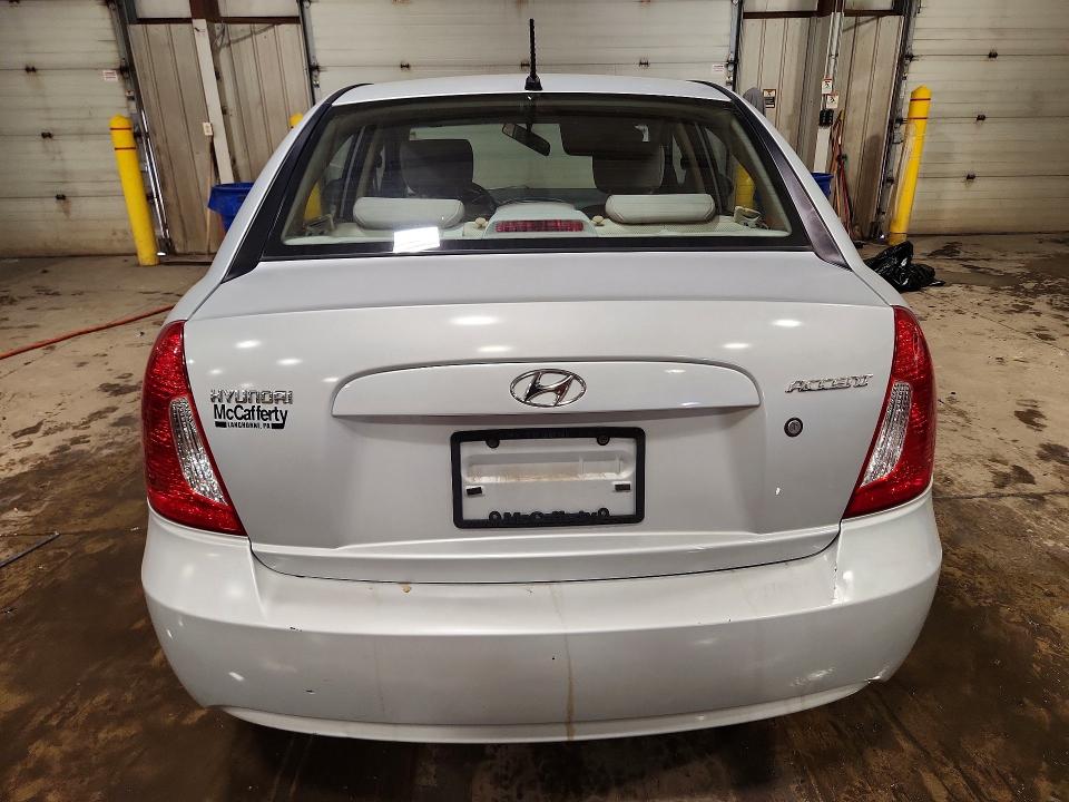 2008 Hyundai Accent VIN KMHCN46C88U220767 COPART salvage auction — FRONT END, Pa - Certificate Of Salvage, sold $400 on 2026-07-17 (photo 6)