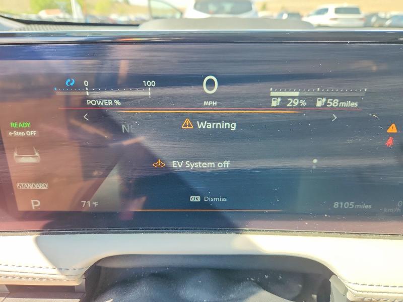 2024 Nissan Ariya VIN JN1CF0BB1RM735914 COPART salvage auction — FRONT END, Co - Salvage Title, sold $11,500 on 2026-08-24 (photo 9)