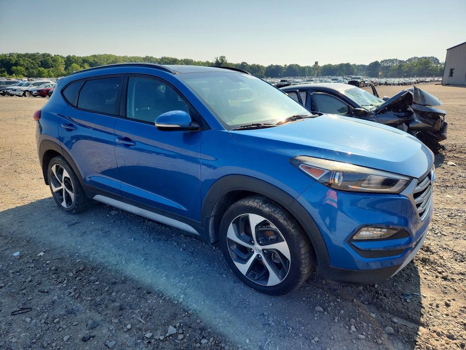 2018 Hyundai Tucson VIN KM8J33A27JU805383 COPART salvage auction — MECHANICAL, Ar - Certificate Of Title, sold $3,000 on 2026-07-19 (photo 4)