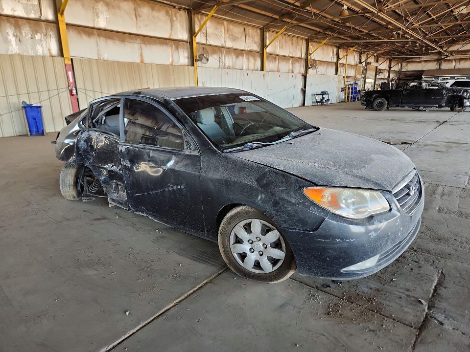 2007 Hyundai Elantra VIN KMHDU46D87U156504 COPART salvage auction — REAR END, Az - Certificate Of Title (P), sold $475 on 2026-07-27 (photo 4)