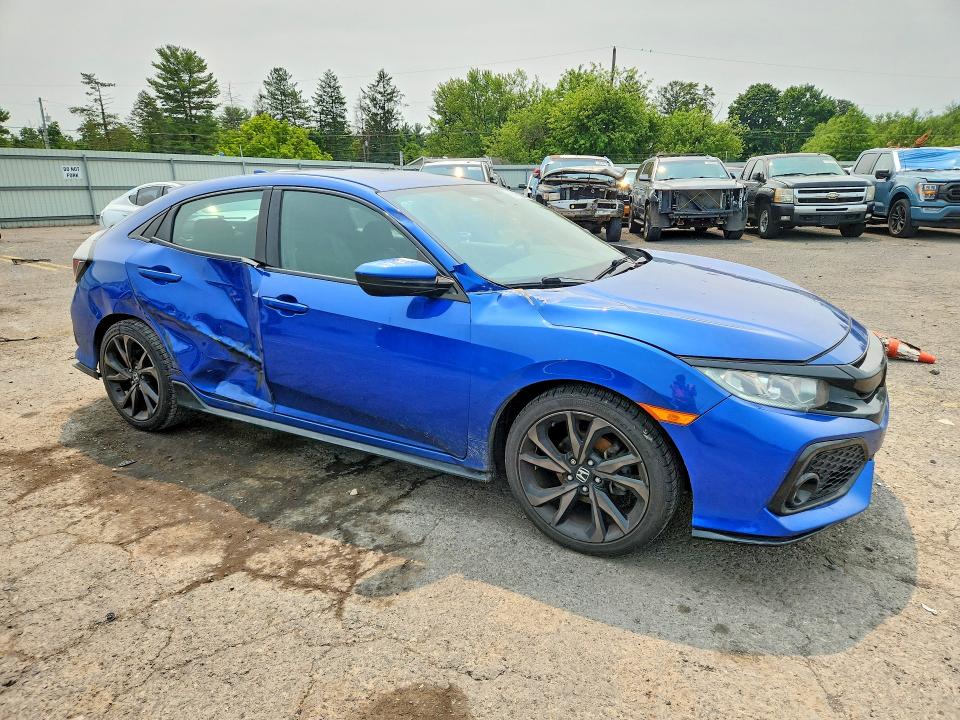 2018 Honda Civic VIN SHHFK7G48JU210658 COPART salvage auction — SIDE, Pa - Certificate Of Salvage, sold $3,650 on 2026-07-17 (photo 4)