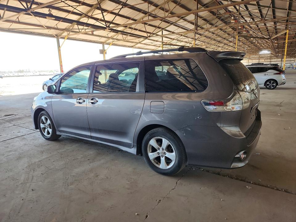 2013 Toyota Sienna VIN 5TDXK3DC0DS331775 COPART salvage auction — MINOR DENT/SCRATCHES, Az - Cert Of Title - Salvage, sold $4,350 on 2026-07-27 (photo 2)
