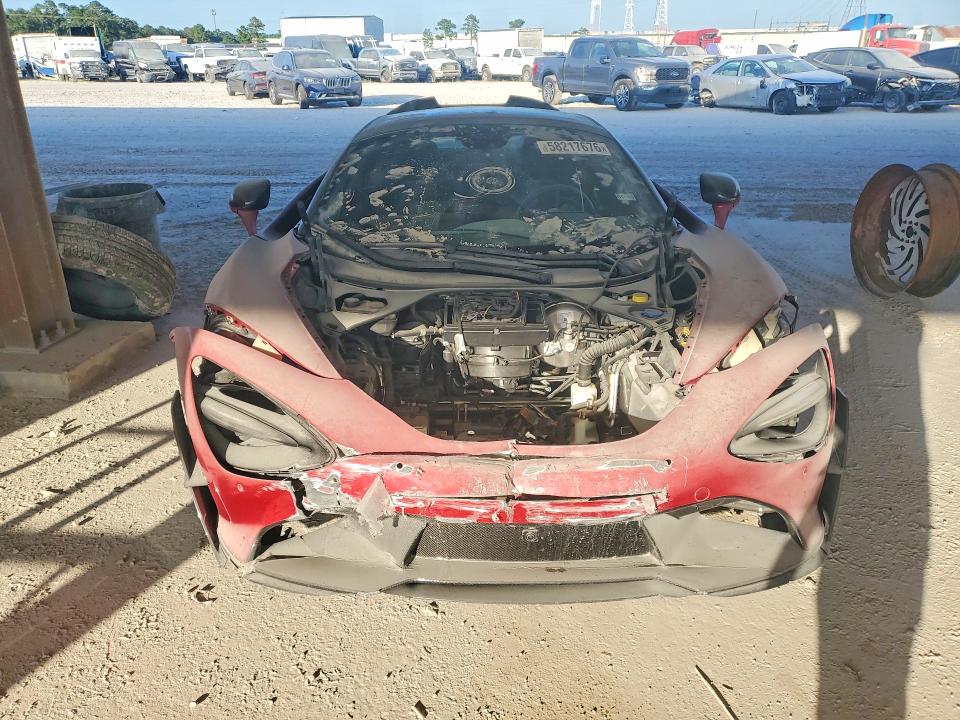 2020 McLaren 720S VIN SBM14FCA9LW005349 COPART salvage auction — FRONT END, TX - SALVAGE VEHICLE TITLE (P), sold $151,000 on 2026-09-11 (photo 5)