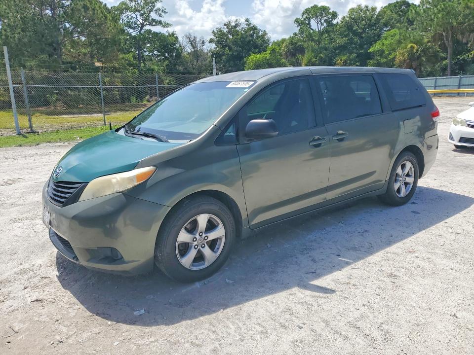 2011 Toyota Sienna VIN 5TDKA3DC4BS008694 COPART salvage auction — NORMAL WEAR, FL - CERTIFICATE OF TITLE, sold $1,550 on 2026-07-18 (photo 1)