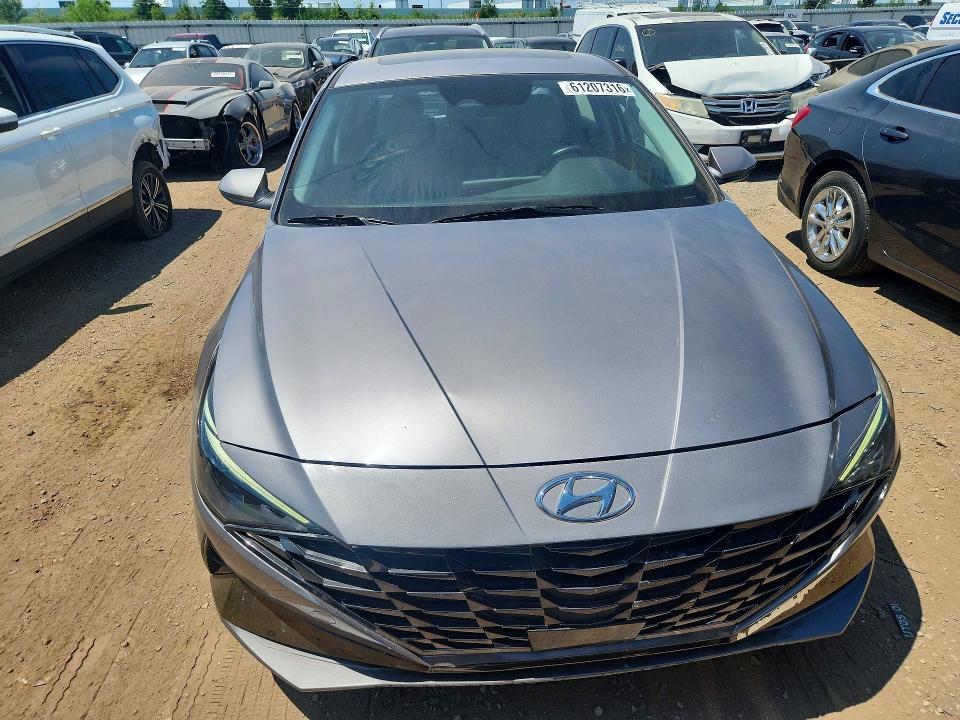 2023 Hyundai Elantra VIN KMHLN4AJ5PU037556 COPART salvage auction — REAR END, In - Cert Of Title - Rebuilt Vehicl, sold $7,500 on 2026-07-28 (photo 5)