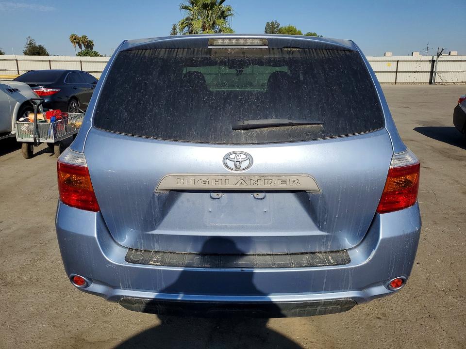 2008 Toyota Highlander VIN JTEDS41A782012054 COPART salvage auction — MINOR DENT/SCRATCHES, Ca - App For Dup Clean Or Ac, sold $1,700 on 2026-07-31 (photo 6)