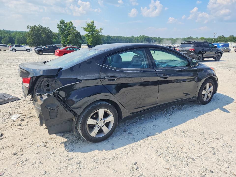 2013 Hyundai Elantra VIN KMHDH4AE3DU838609 COPART salvage auction — REAR END, Ga - Cert Of Title-Salvage, sold $725 on 2026-07-13 (photo 3)