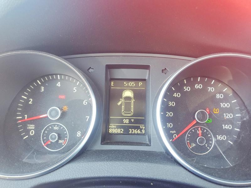 2012 Volkswagen Golf VIN WVWDB7AJ2CW241443 COPART salvage auction — FRONT END, Ca - Salvage Certificate, sold $1,600 on 2026-07-22 (photo 9)