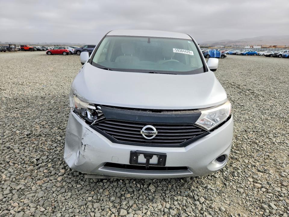 2013 Nissan Quest VIN JN8AE2KP8D9066667 COPART salvage auction — FRONT END, Ca - Salvage Certificate, sold $875 on 2026-07-15 (photo 5)