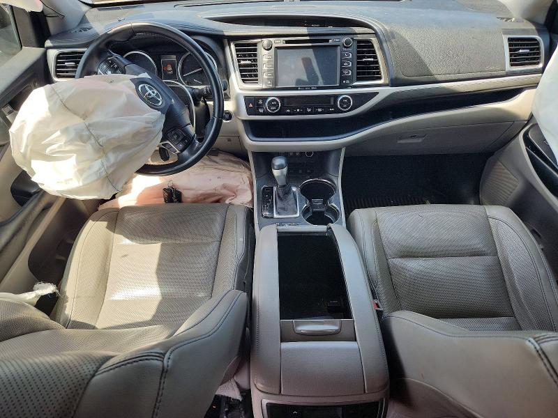 2018 Toyota Highlander VIN 5TDDZRFH0JS491645 COPART salvage auction — FRONT END, Pa - Certificate Of Salvage, sold $4,950 on 2026-07-17 (photo 8)