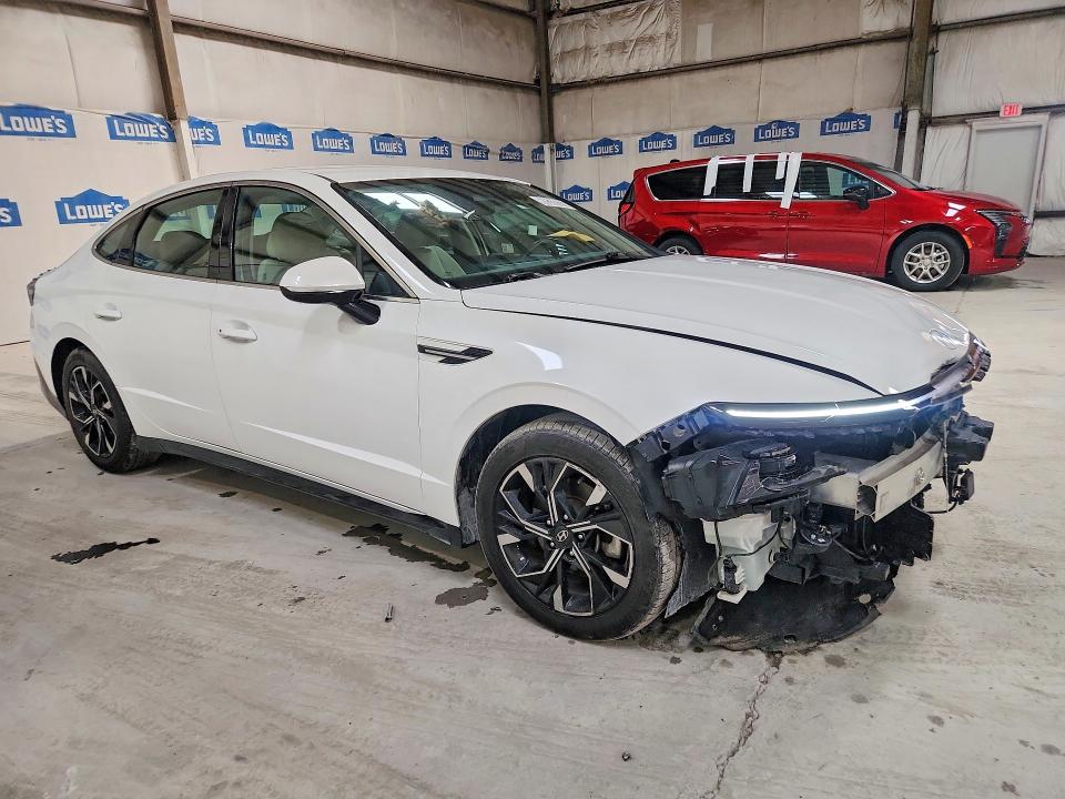 2024 Hyundai Sonata VIN KMHL64JA1RA376509 COPART salvage auction — FRONT END, MI - CERTIFICATE OF TITLE, sold $11,600 on 2026-07-22 (photo 4)