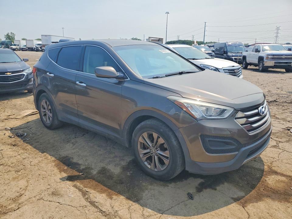 2013 Hyundai Santa fe VIN 5XYZTDLB5DG094122 COPART salvage auction — FRONT END, Mi - Certificate Of Title, sold $400 on 2026-07-28 (photo 4)