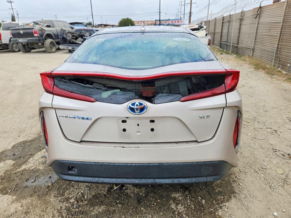 2021 Toyota Prius prime VIN JTDKAMFPXM3166662 COPART salvage auction — FRONT END, CA - SALVAGE CERTIFICATE, sold $4,250 on 2026-07-23 (photo 6)