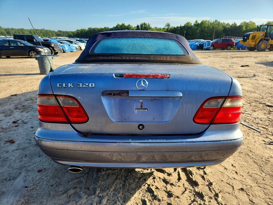 2001 Mercedes-benz Clk-class VIN WDBLK65G21T060473 COPART salvage auction — WATER/FLOOD, Fl - Certificate Of Title, sold $325 on 2026-07-17 (photo 6)