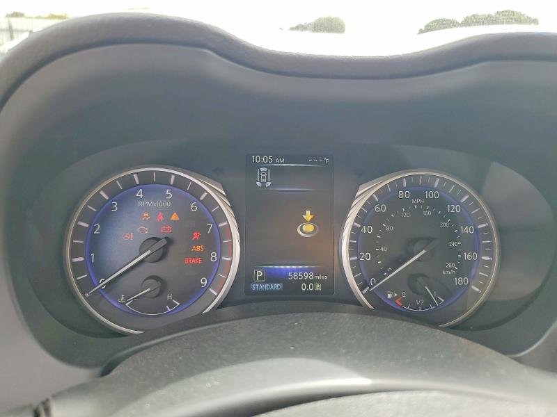 2017 Infiniti Q50 VIN JN1EV7AP8HM734551 COPART salvage auction — FRONT END, Ca - Salvage Certificate, sold $2,350 on 2026-07-16 (photo 9)