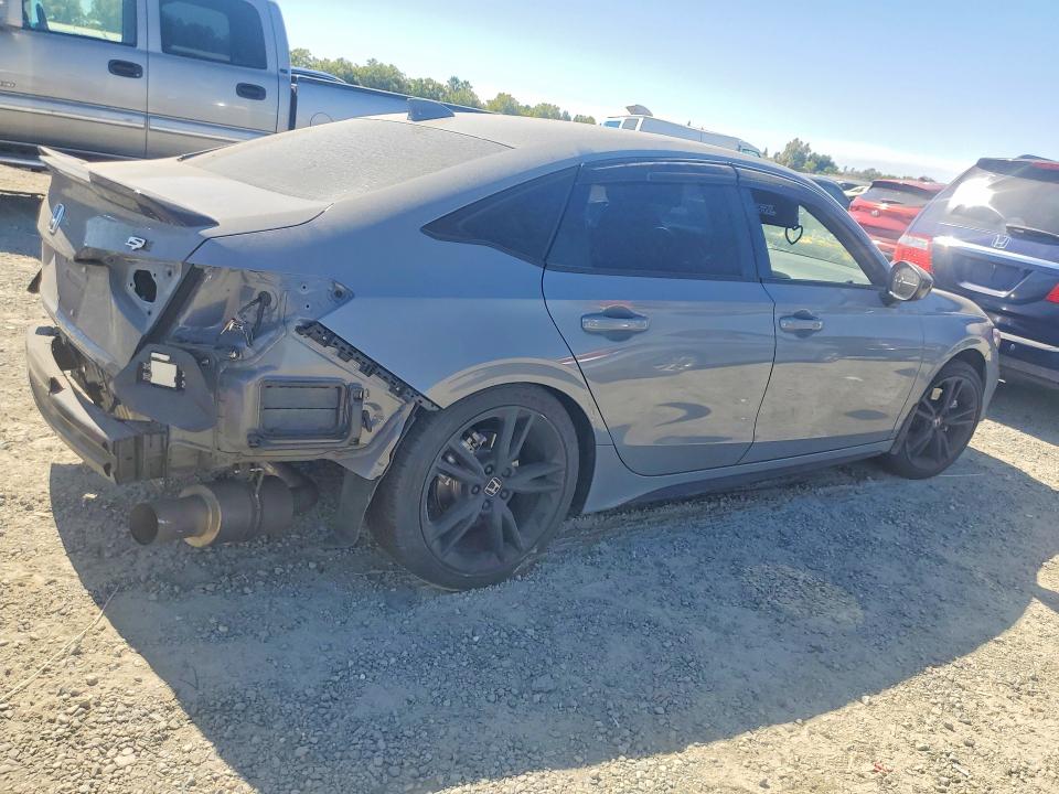 2025 Honda Civic VIN 2HGFE1E55SH470448 COPART salvage auction — REAR END, Ca - Salvage Certificate, sold $7,800 on 2026-08-25 (photo 3)