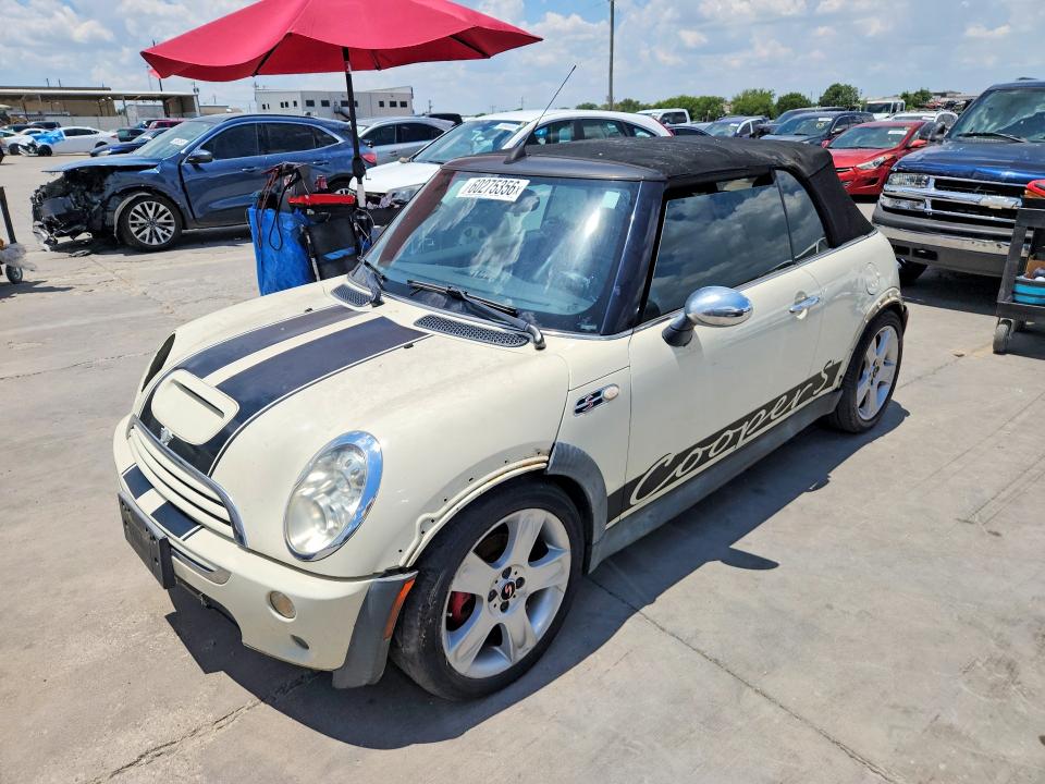 2007 Mini Cooper VIN WMWRH33567TL94554 COPART salvage auction — SIDE, TX - CERT OF TITLE-REBUILT SALVAGE, sold $475 on 2026-07-20 (photo 1)