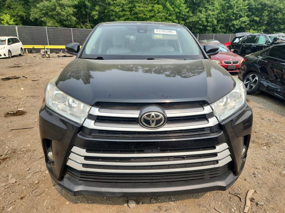 2019 Toyota Highlander VIN 5TDZZRFH0KS347228 COPART salvage auction — REAR END, Md - Certificate Of Title, sold $6,300 on 2026-07-31 (photo 5)