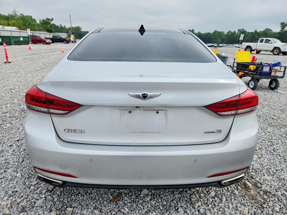 2015 Hyundai VIN KMHGN4JEXFU039113 COPART salvage auction — FRONT END, Oh - Cert Of Title-Salvage, sold $2,200 on 2026-07-14 (photo 6)