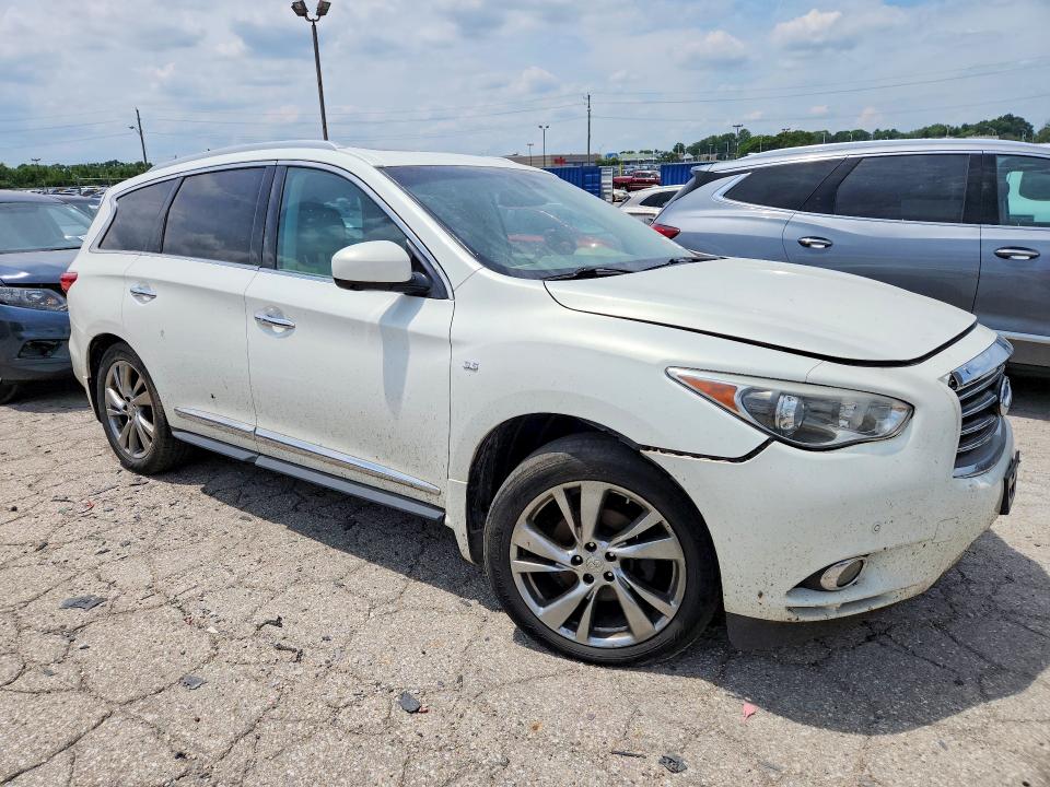 2014 Infiniti Qx60 VIN 5N1AL0MM7EC552556 COPART salvage auction — FRONT END, Il - Certificate Of Title (P), sold $800 on 2026-07-10 (photo 4)