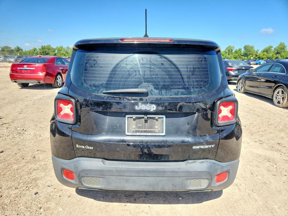 2015 Jeep Renegade VIN ZACCJAAT8FPB24318 COPART salvage auction — REAR END, Tx - Certificate Of Title, sold $925 on 2026-08-14 (photo 6)