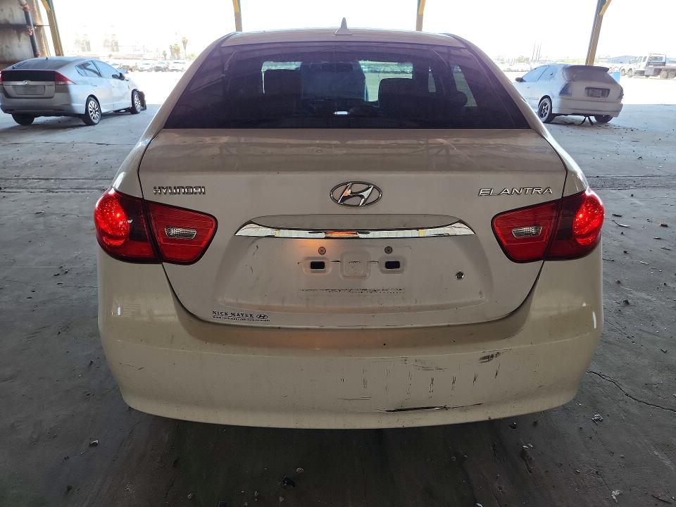 2010 Hyundai Elantra VIN KMHDU4AD9AU856093 COPART salvage auction — MINOR DENT/SCRATCHES, AZ - CERTIFICATE OF TITLE (P), sold $900 on 2026-07-13 (photo 6)