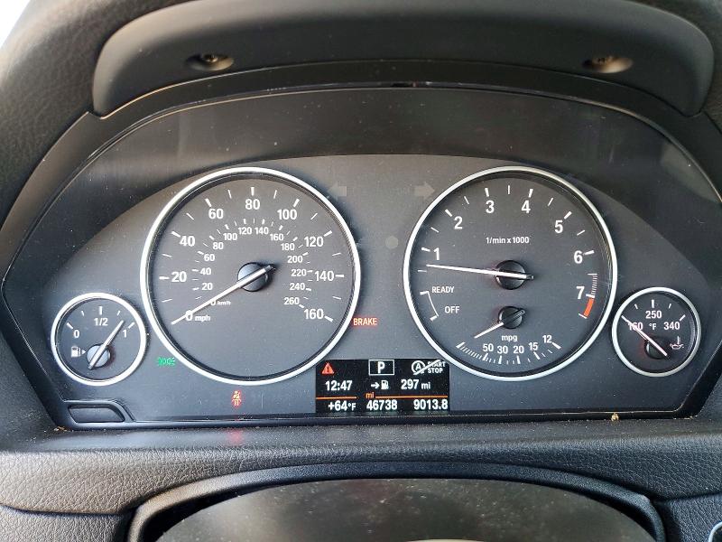 2015 BMW 3er VIN WBA3B1C55FK138003 COPART salvage auction — FRONT END, Ca - Salvage Certificate, sold $1,800 on 2026-08-04 (photo 9)