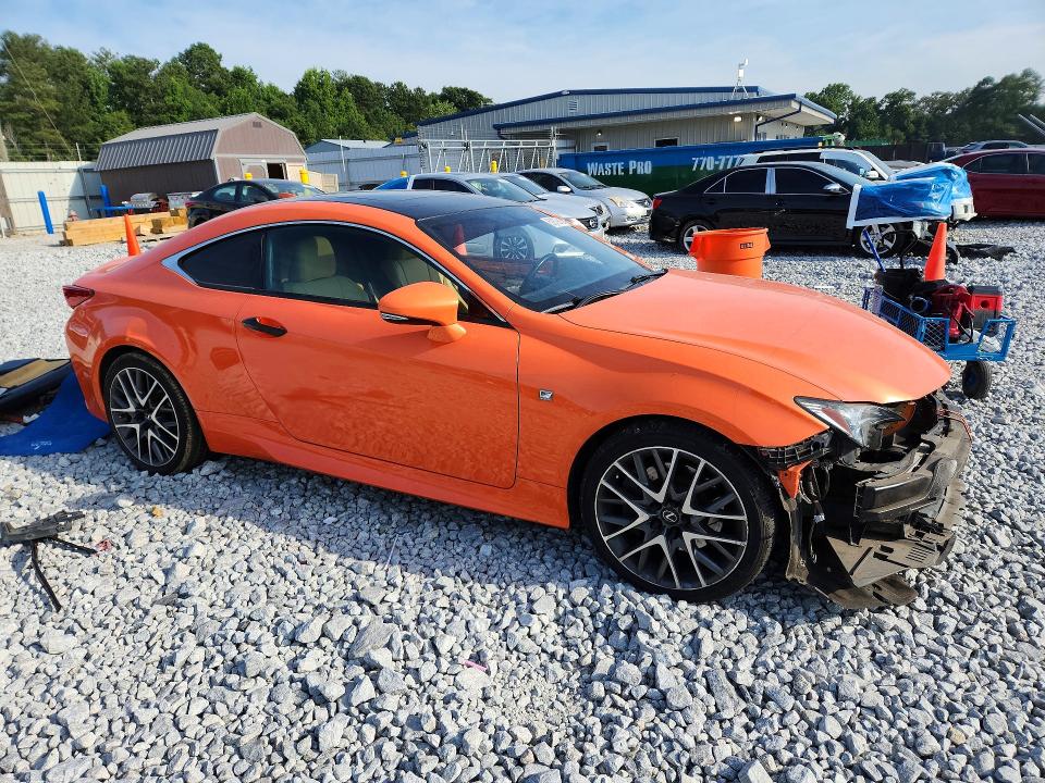 2015 Lexus Rc VIN JTHHE5BC6F5010423 COPART salvage auction — FRONT END, GA - CERT OF TITLE-SALVAGE, sold $7,300 on 2026-08-18 (photo 4)